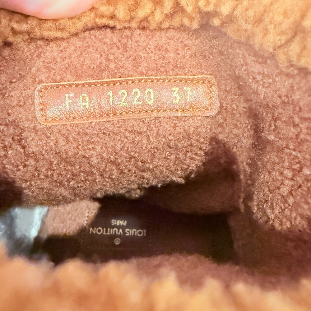 Louis Vuitton Suede Shearling Snowdrop Brown Ankle Booties - Picture 8 of 10